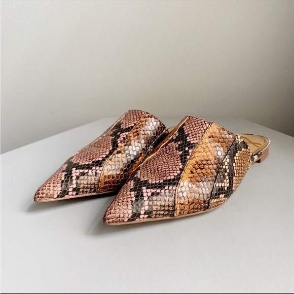 Sam Edelman Serena Snakeskin Slides - Picture 7 of 11